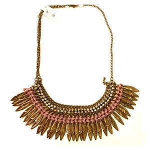 Gold and lilac necklace